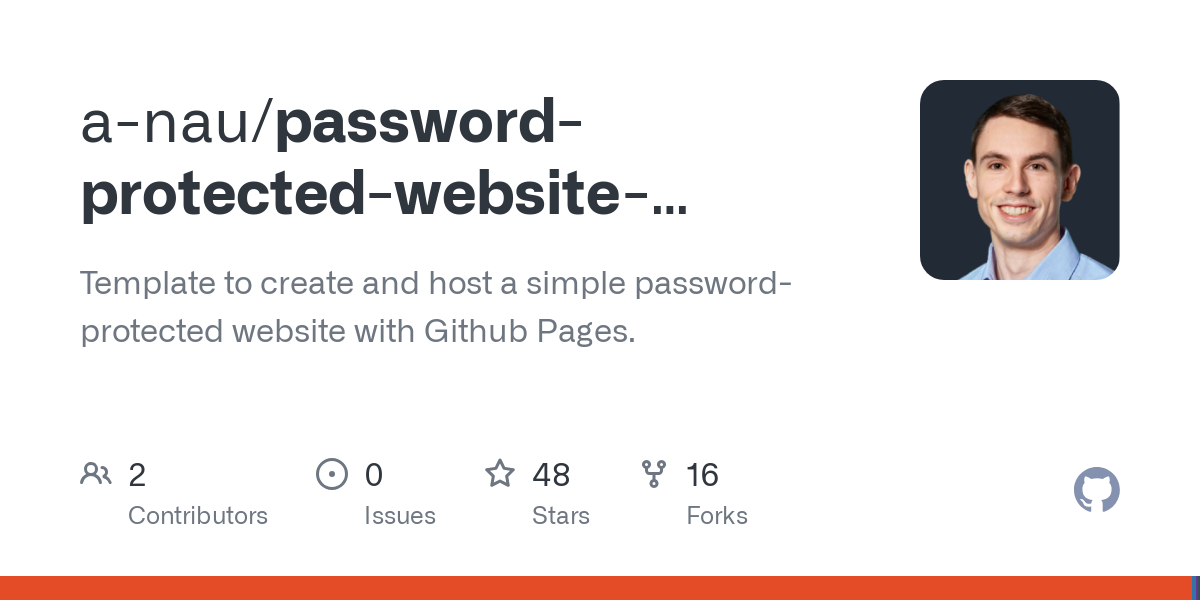 password protected website template