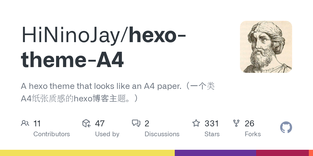 hexo theme A4