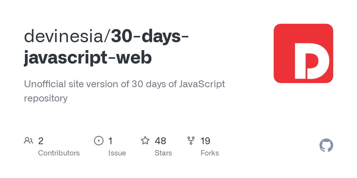 30 days javascript web