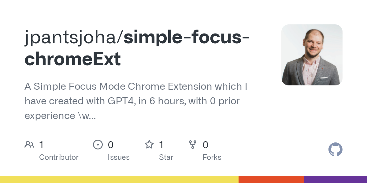 simple focus chromeExt