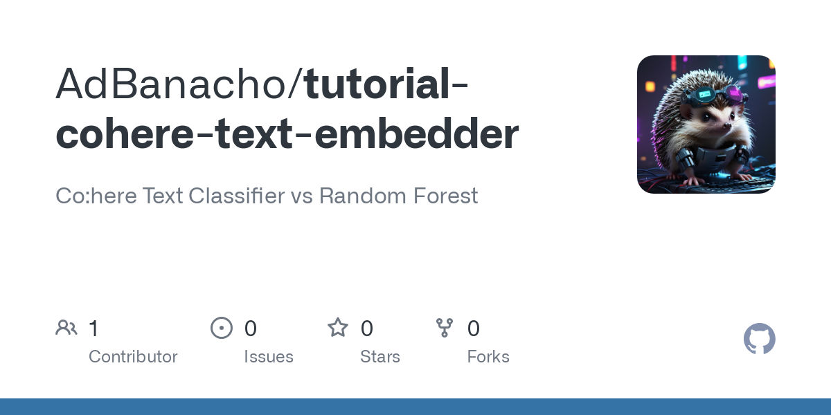 tutorial cohere text embedder