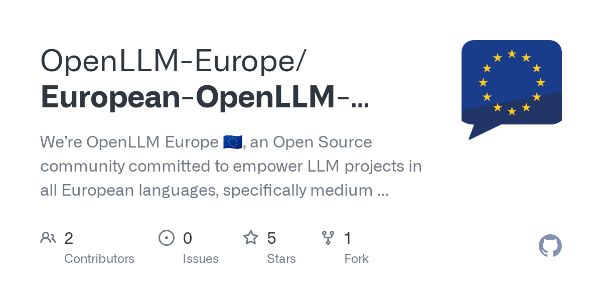 European OpenLLM Projects