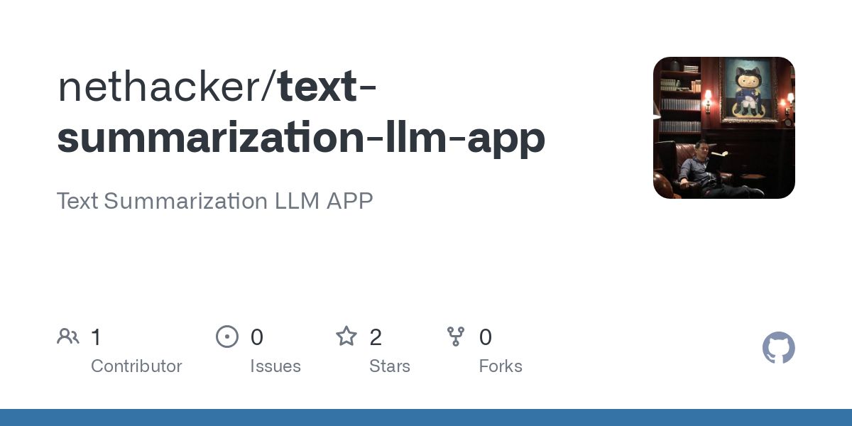 text summarization llm app