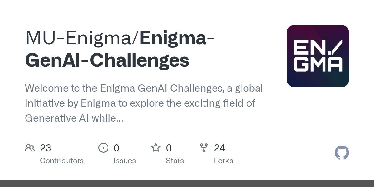 Enigma GenAI Challenges