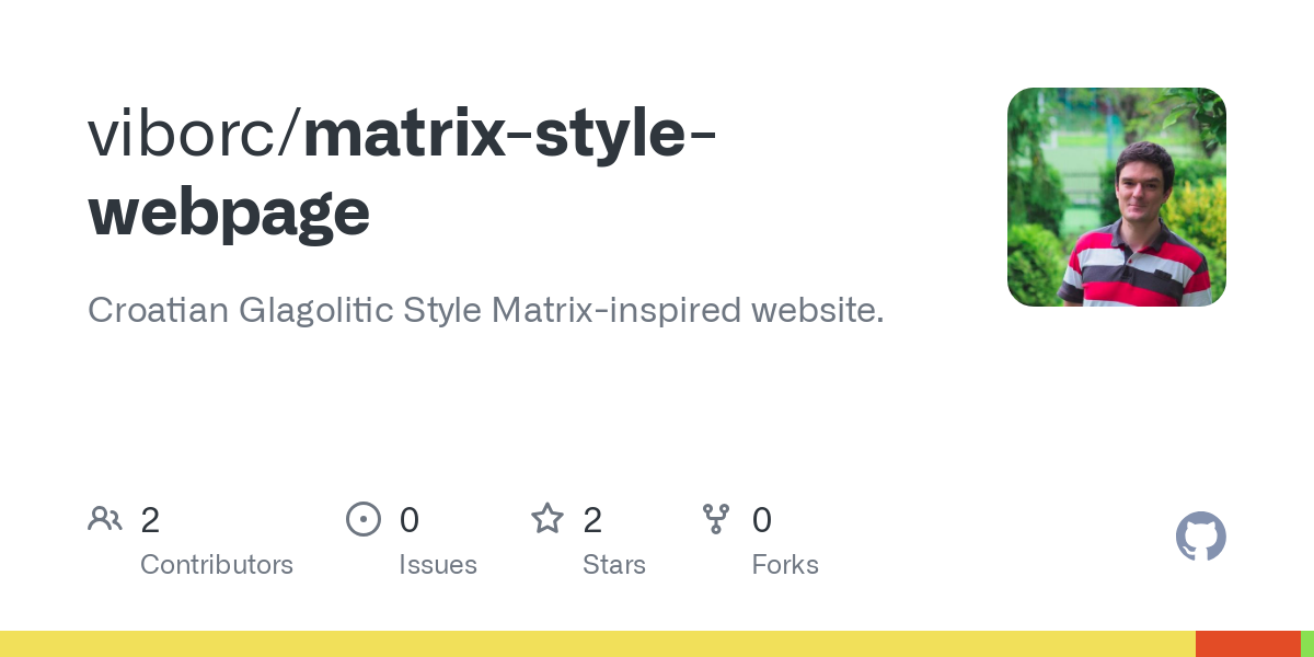 matrix style webpage