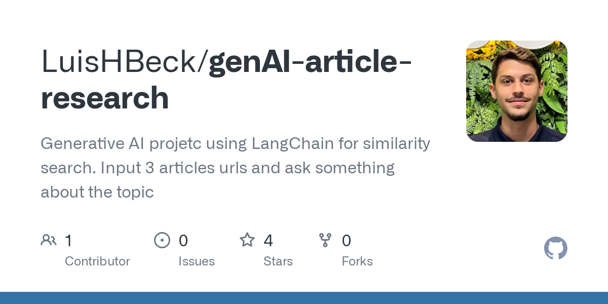 genAI article research