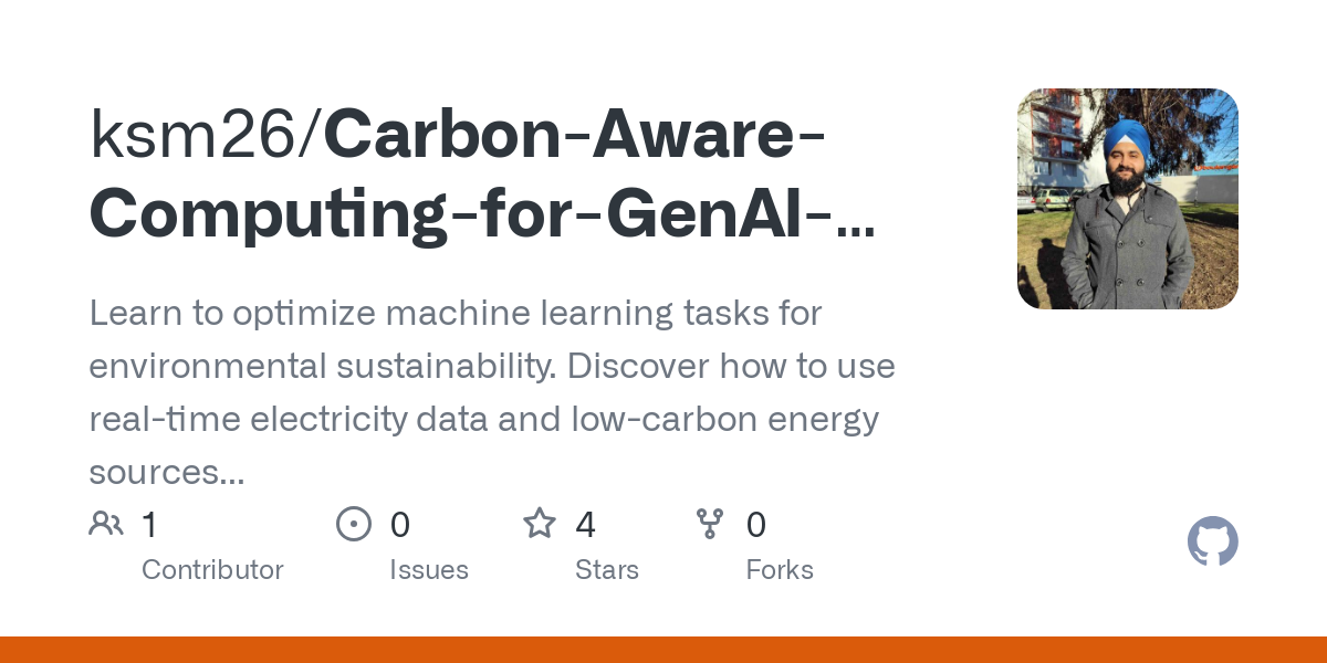 Carbon Aware Computing for GenAI Developers