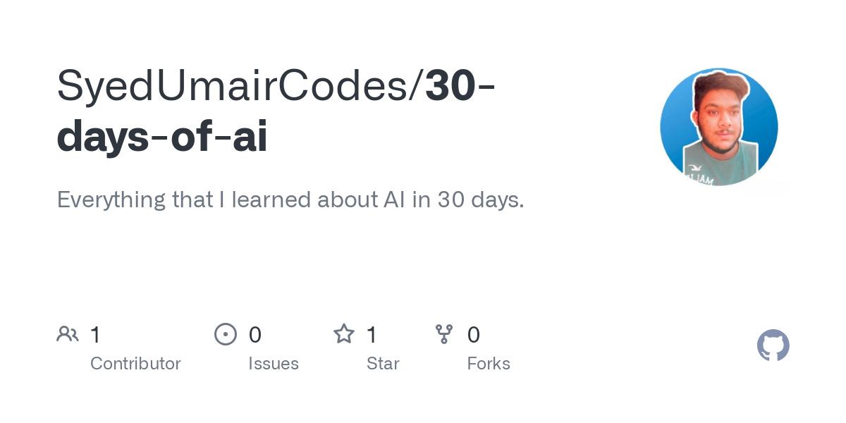 30 days of ai