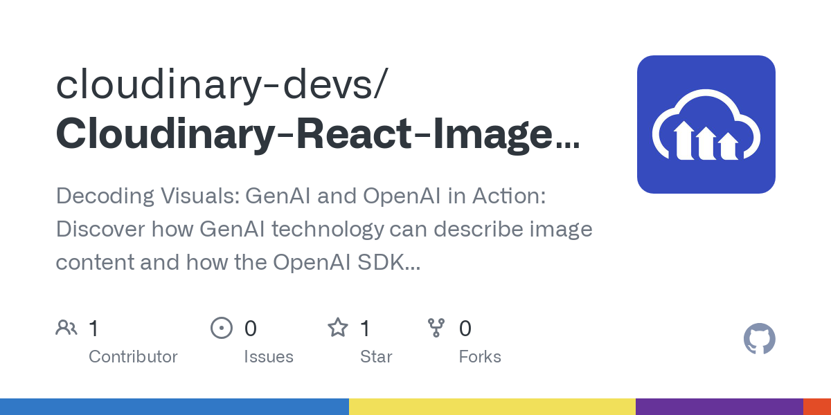 Cloudinary React Image to Blog AI