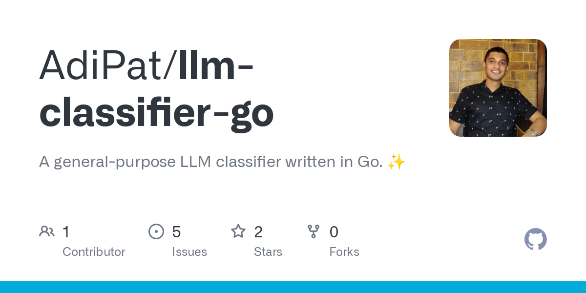 llm classifier go