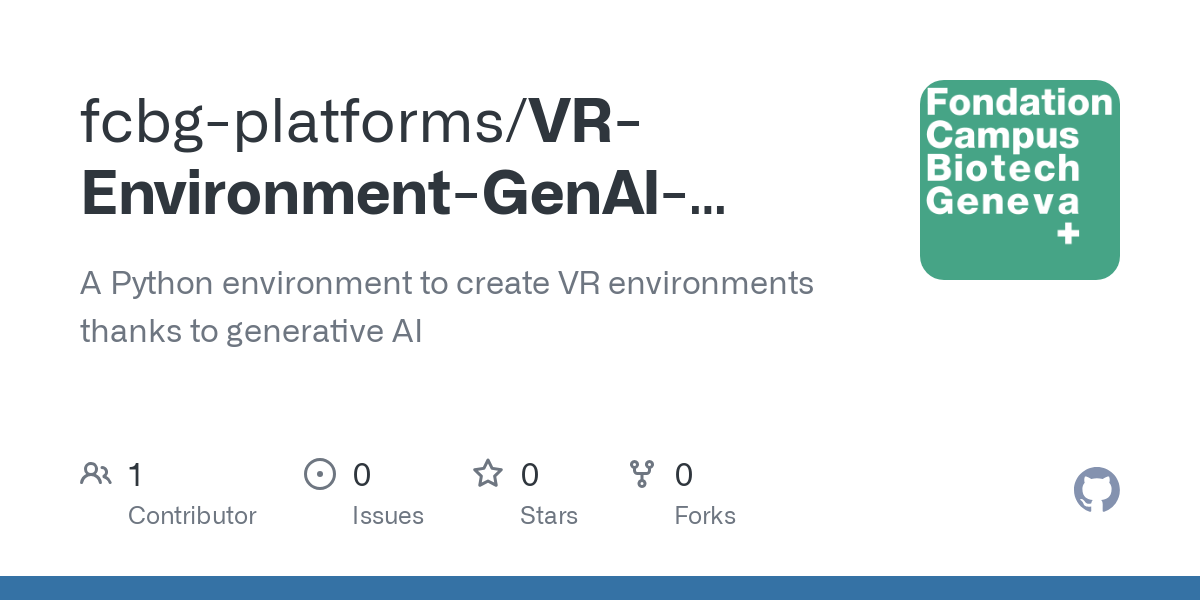 VR Environment GenAI Server