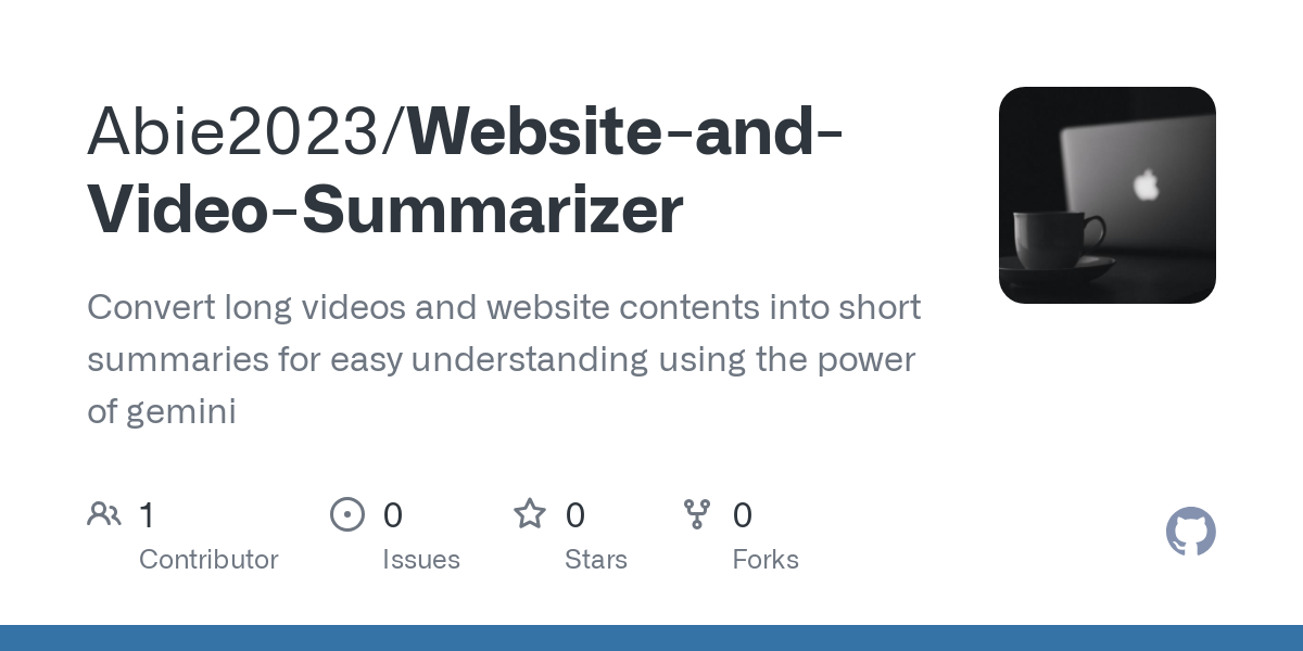 Website and Video Summarizer