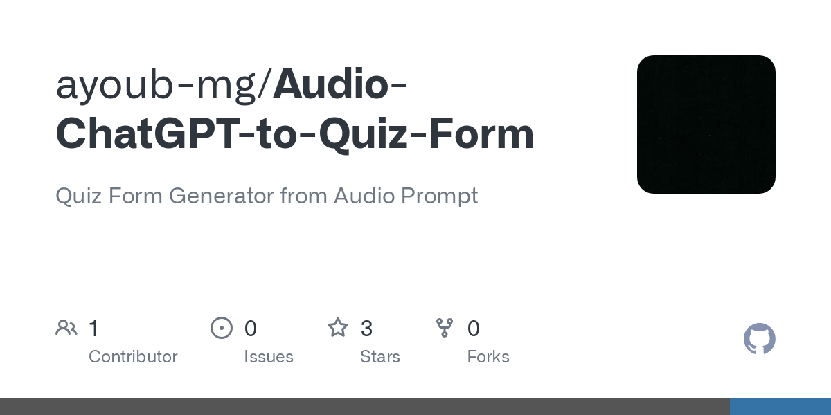 Audio ChatGPT to Quiz Form