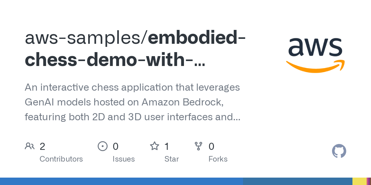 embodied chess demo with amazon bedrock