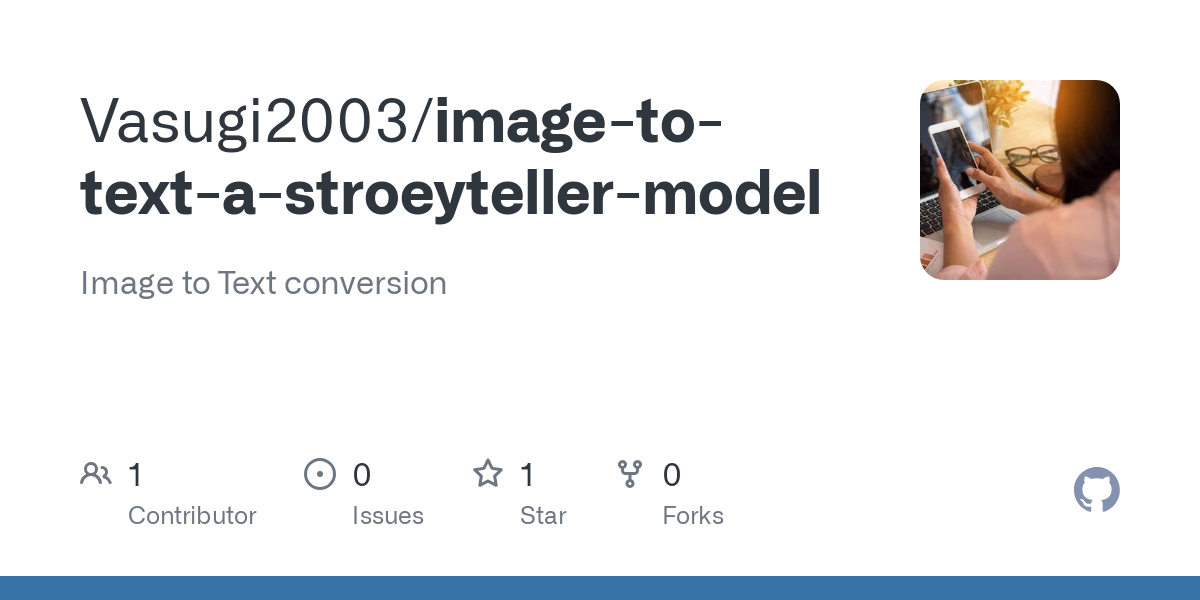 image to text a stroeyteller model