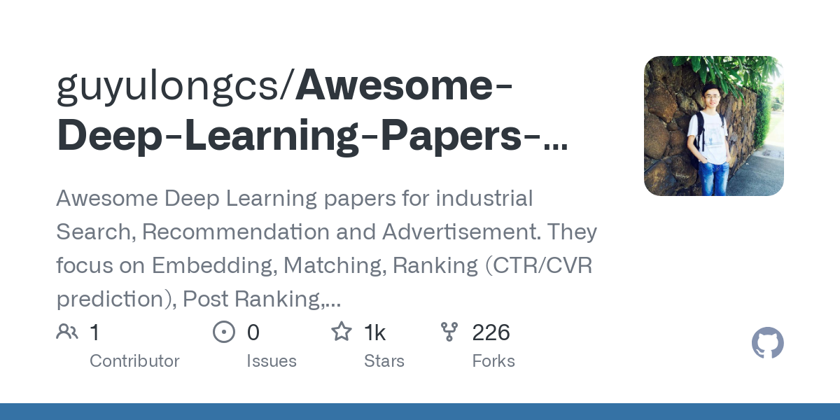 Awesome Deep Learning Papers for Search Recommendation Advertising