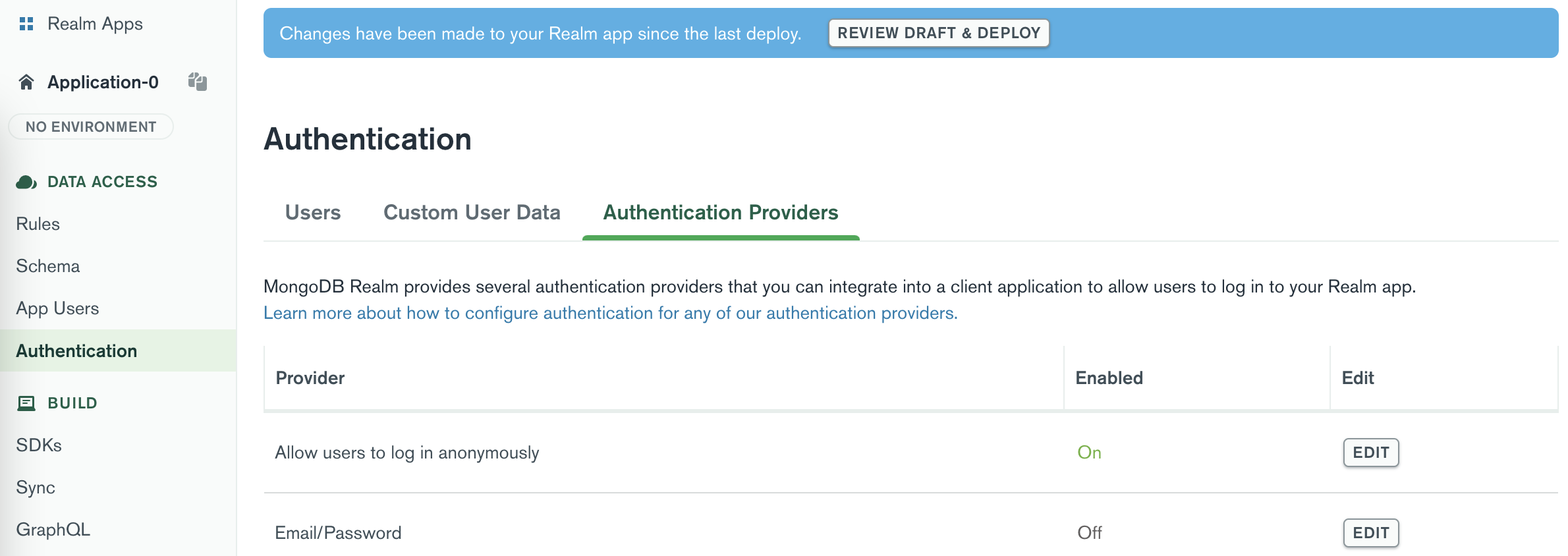 App Services Activate Anonymous Authentication