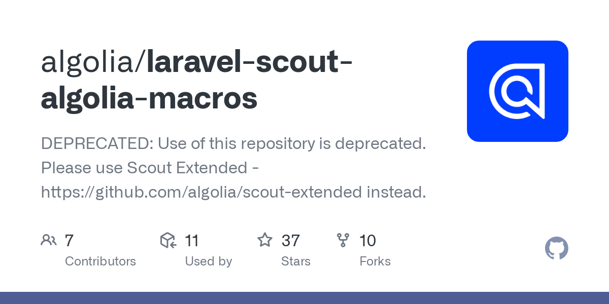 laravel scout algolia macros