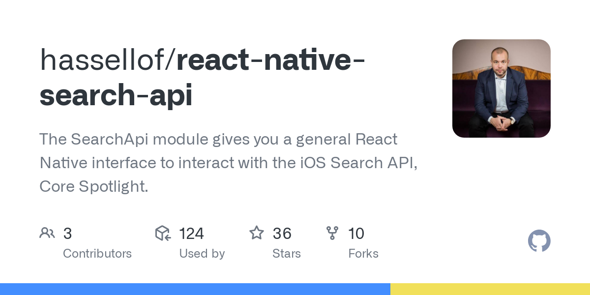 react native search api