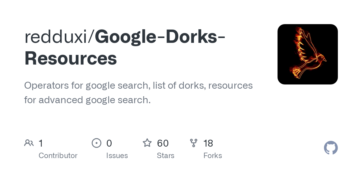 Google Dorks Resources