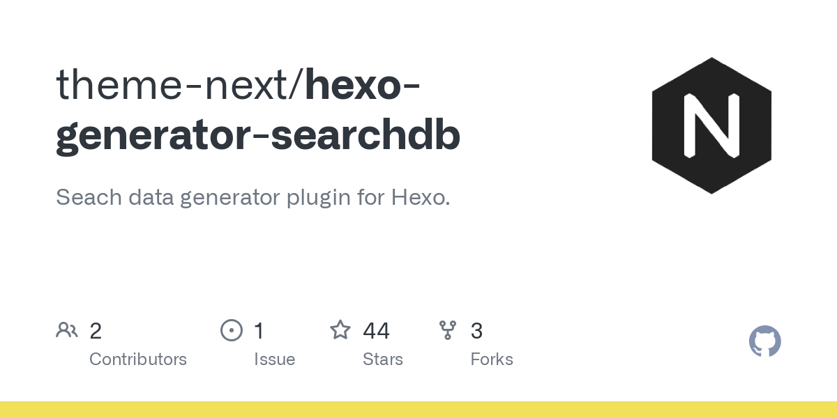 hexo generator searchdb