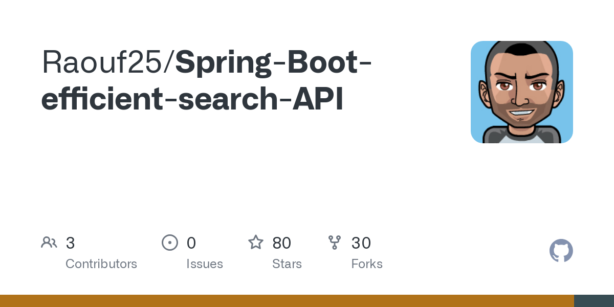 Spring Boot efficient search API