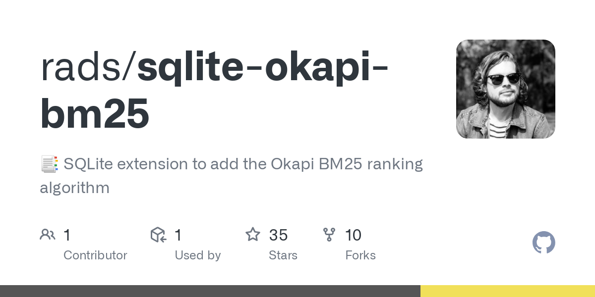 sqlite okapi bm25