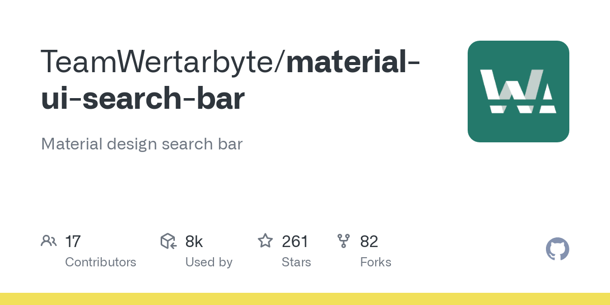 material ui search bar