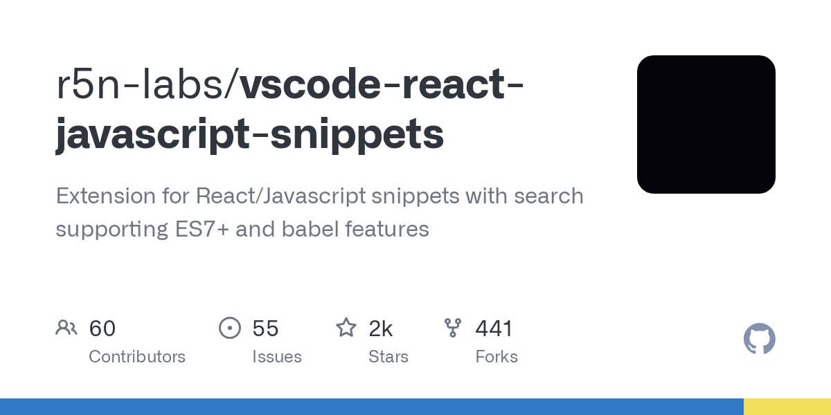 vscode react javascript snippets