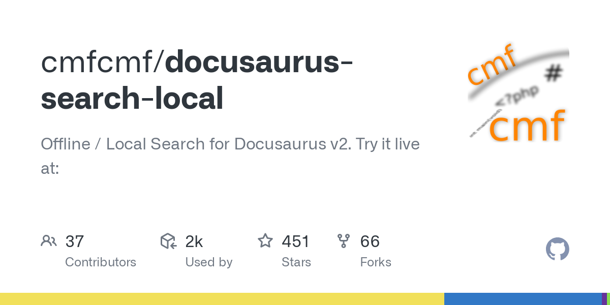 docusaurus search local