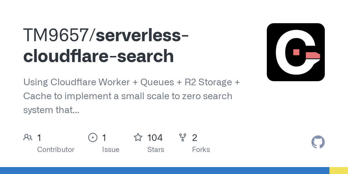 serverless cloudflare search