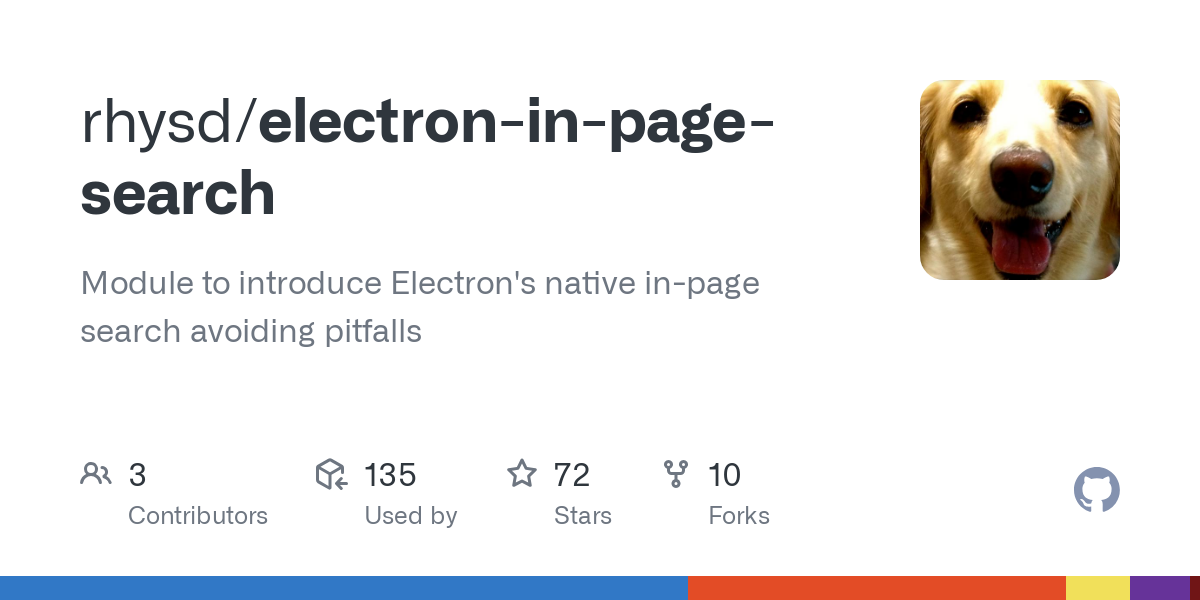 electron in page search