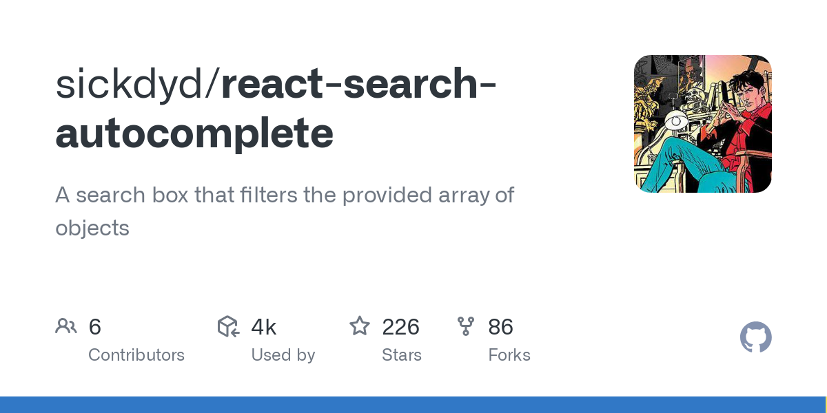 react search autocomplete