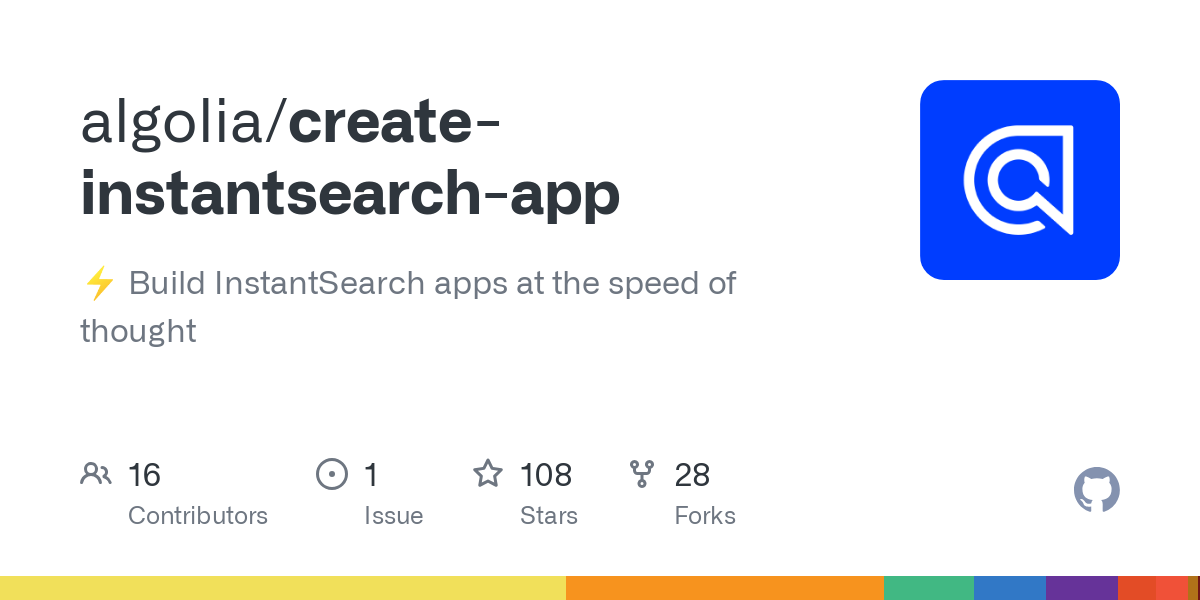 create instantsearch app