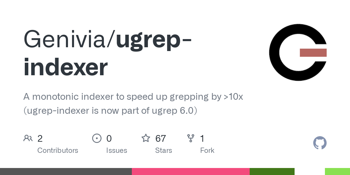 ugrep indexer