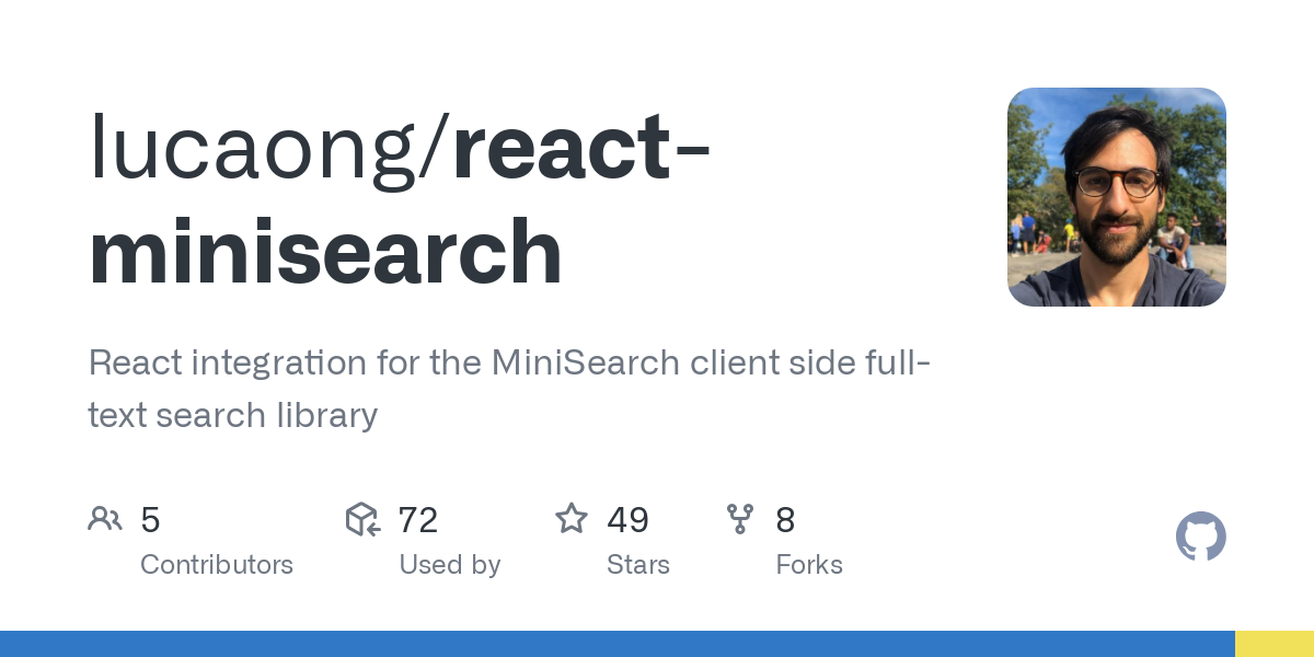 react minisearch