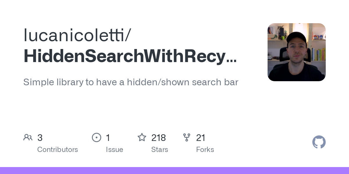 HiddenSearchWithRecyclerView