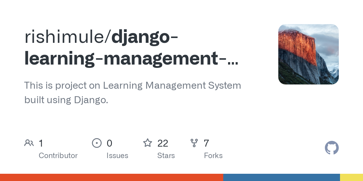 django learning management system