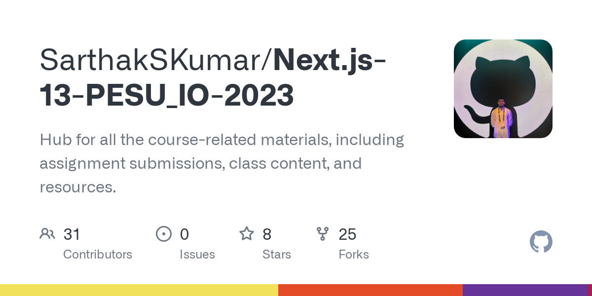 Next.js 13 PESU_IO 2023