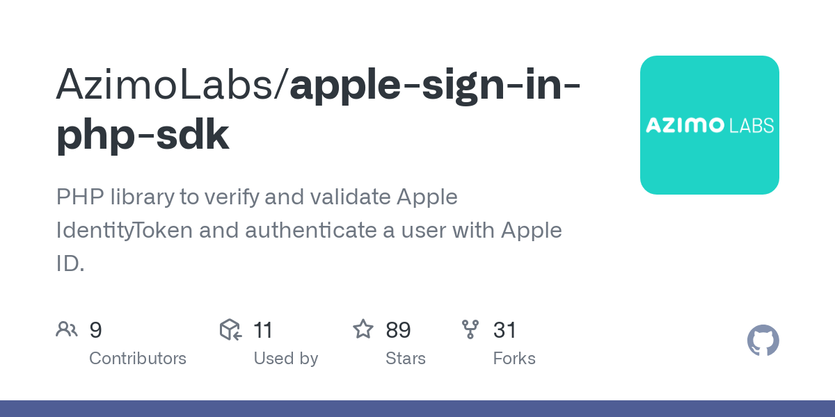 apple sign in php sdk