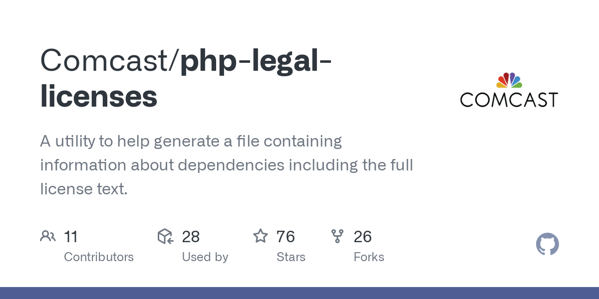 php legal licenses