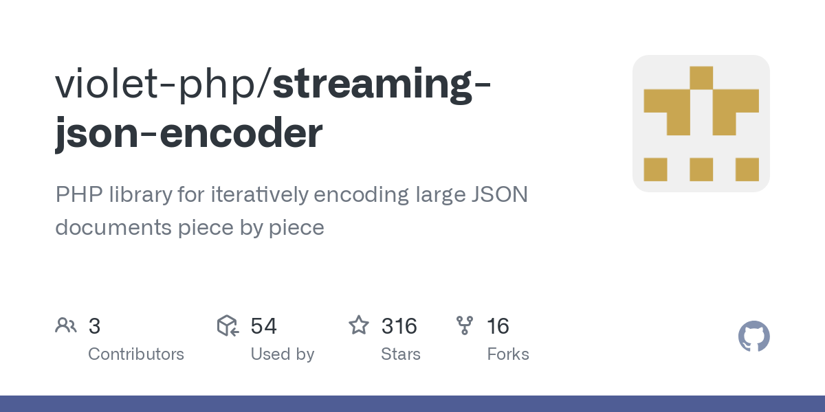 streaming json encoder