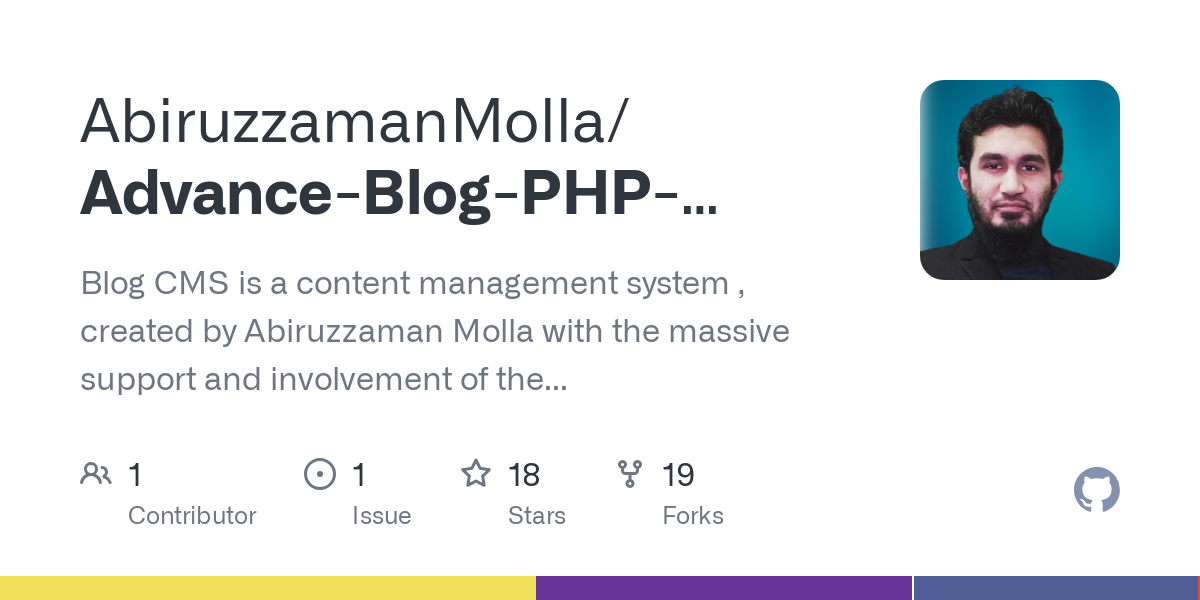 Advance Blog PHP Starter Project