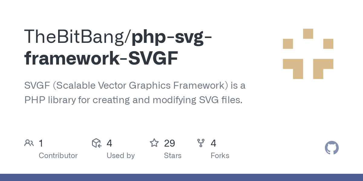 php svg framework SVGF