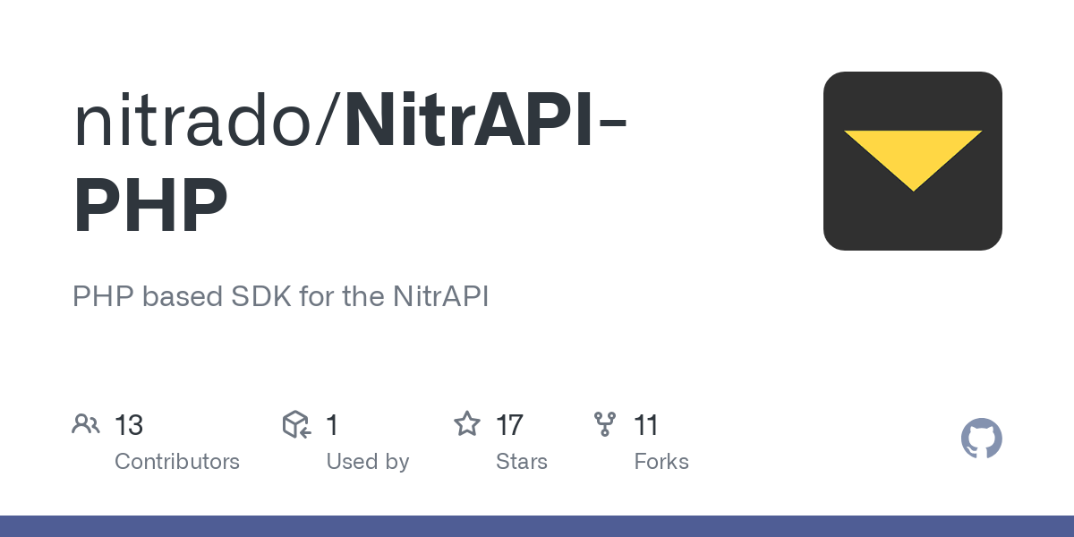 NitrAPI PHP