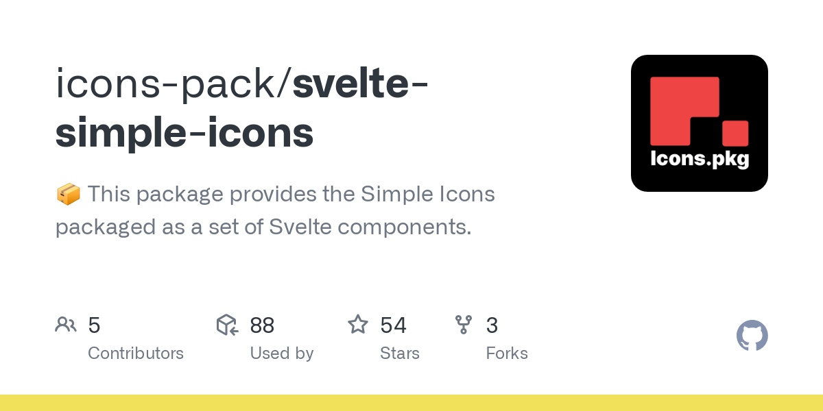 svelte simple icons