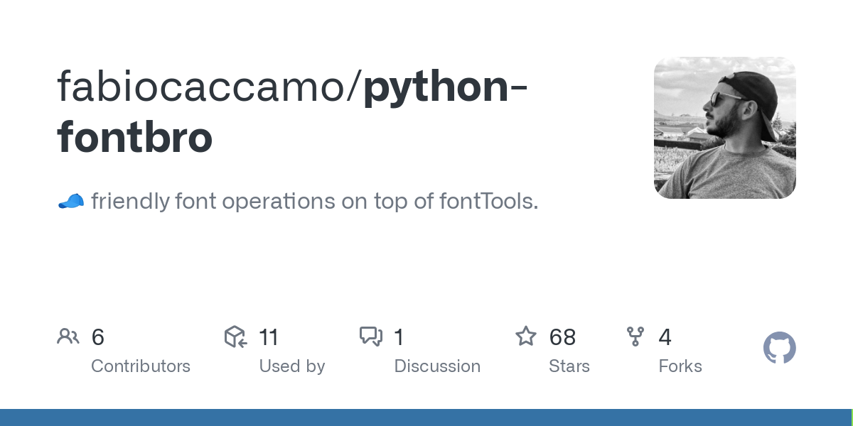 python fontbro