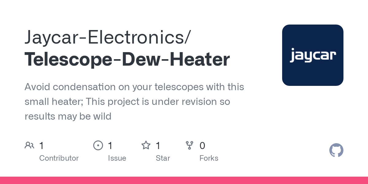 Telescope Dew Heater