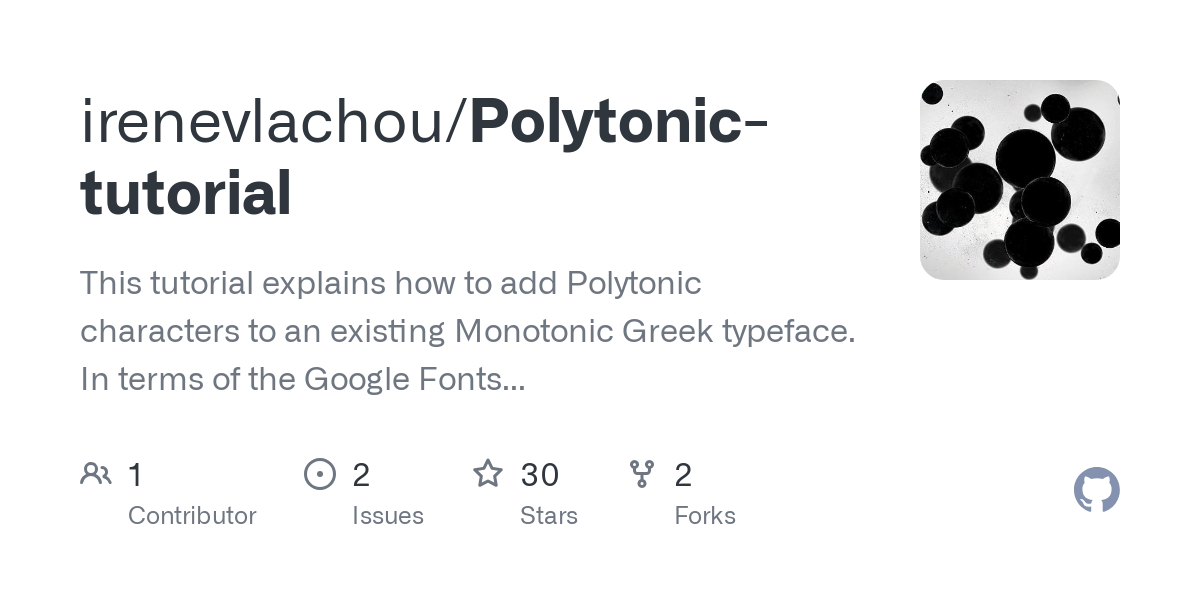 Polytonic tutorial