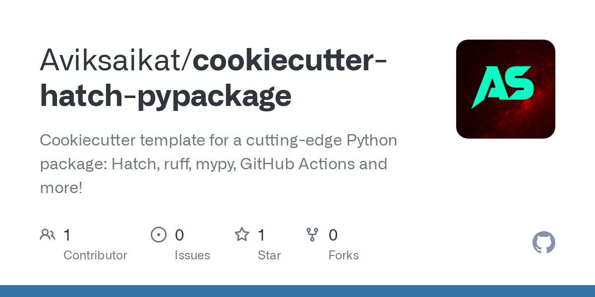 cookiecutter hatch pypackage